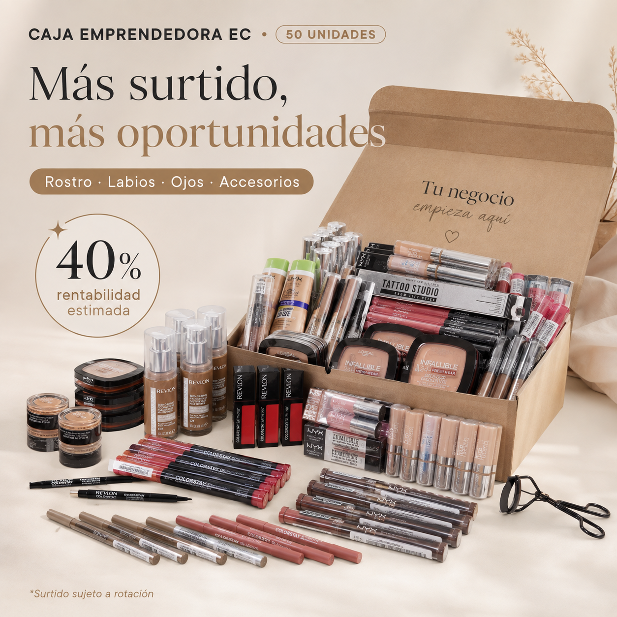 Caja Emprendedora EC de 50 unidades